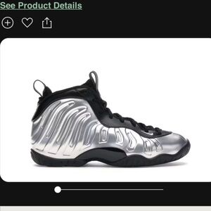 Nike Chrome Black Foamposite Sneakers